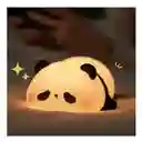Lampara En Silicona De Panda Con Luz Calida Recargable