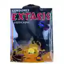Caja Condones Lubricados Y Saborizados Marca Extasis