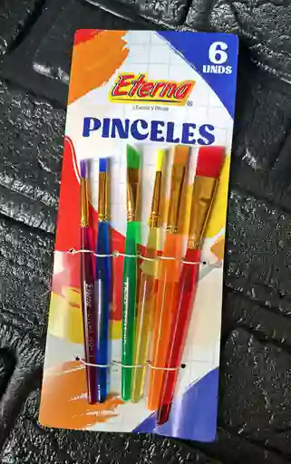 Pinceles Eterna Neon X6 Unidades