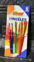 Pinceles Eterna Neon X6 Unidades