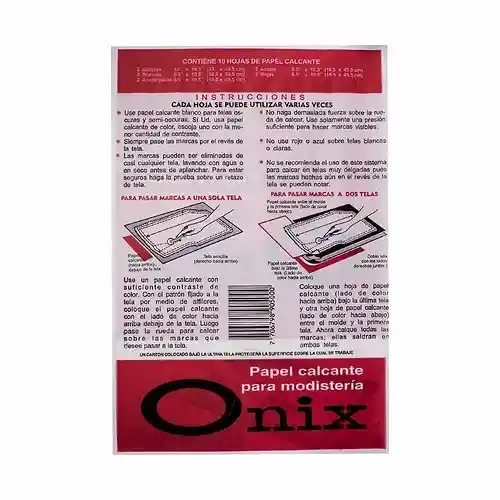 Papel Calcante X 10 Hojas Uso Modisteria Papeles