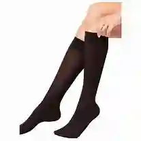 Media Romance Supervelada Slack / Hasta Las Rodillas Invisible Color Negro Talla Unica