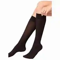 Media Romance Supervelada Slack / Hasta Las Rodillas Invisible Color Negro Talla Unica