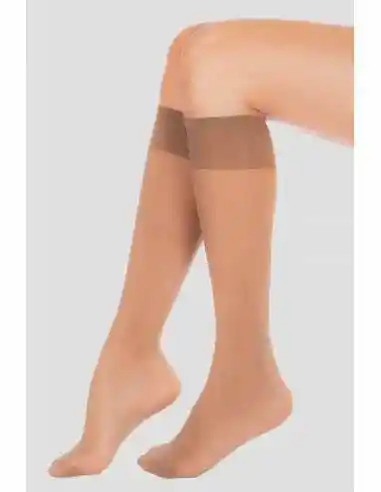 Media Romance Supervelada Slack / Hasta Las Rodillas Invisible Color Suntan Talla Unica