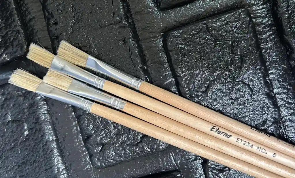 Pincel Plano Madera #5