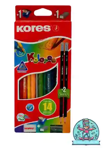 Colores Kores X 12 +2 Lapices