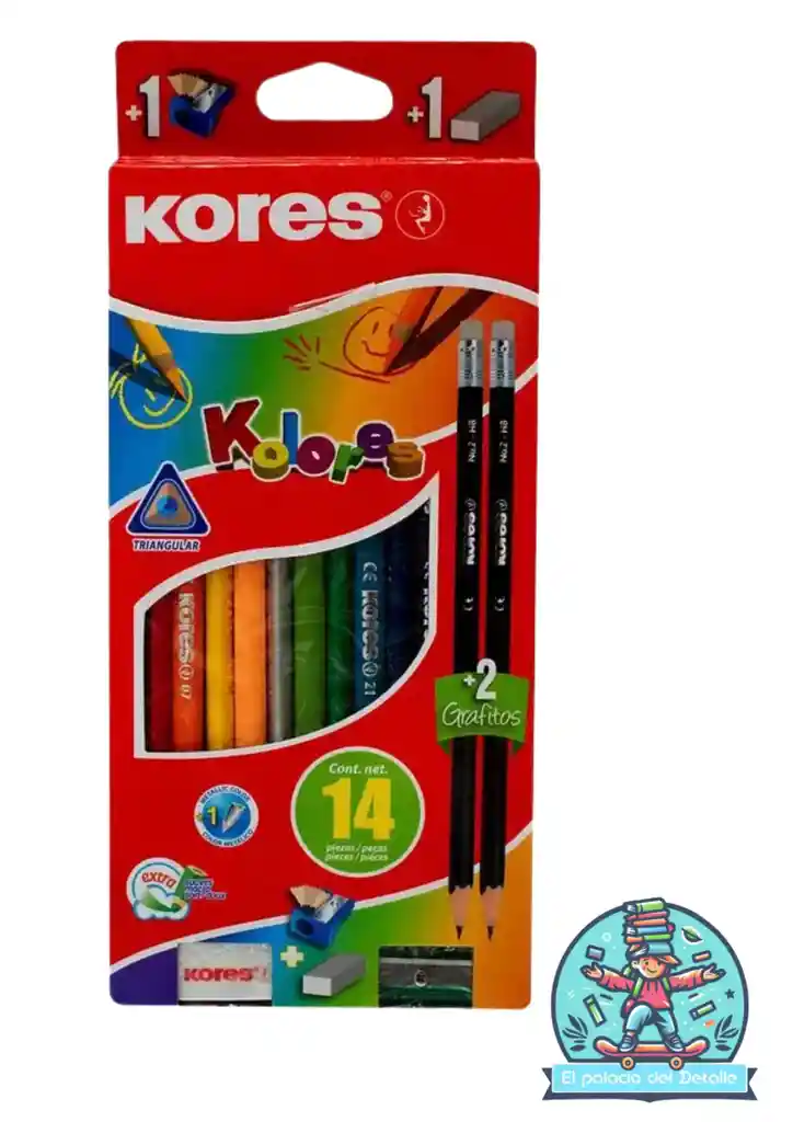 Colores Kores X 12 +2 Lapices