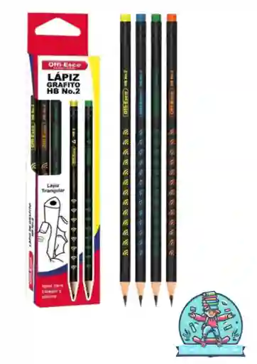Lapiz Offiesco Negro X 12