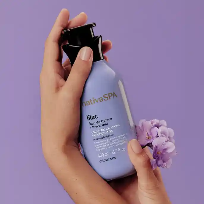Loción Hidratante Corporal Lila 400ml Nativa Spa