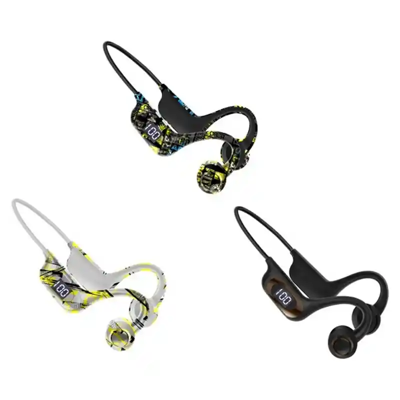 Audífonos De Cuello Bluetooth Sports Akz-g9 Nuevo Camuflado Negro