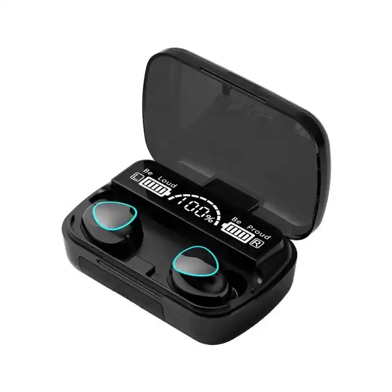 Audífonos Inalámbricos Bluetooth M10 Negro Con Luz Led