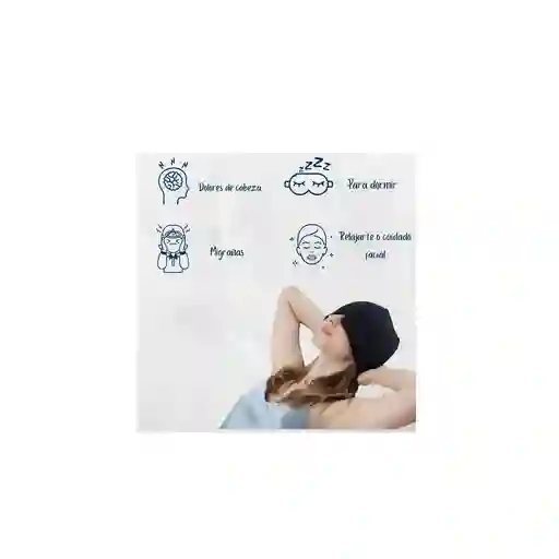 Gorro Para Migraña Alivio Compresa De Gel Frío Para Ojos