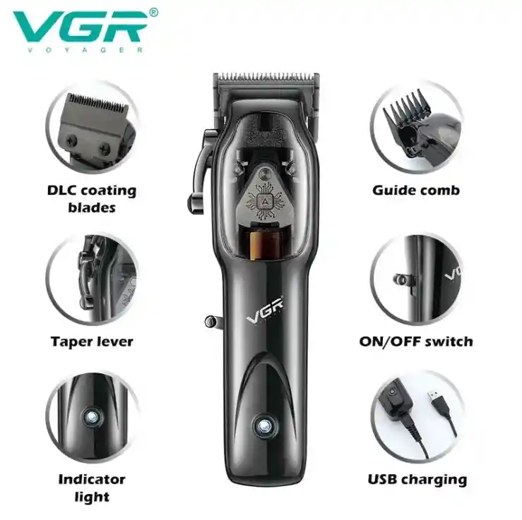 Maquina De Corte Profesional Vgr V-653 Color Negro 110 V/220 V