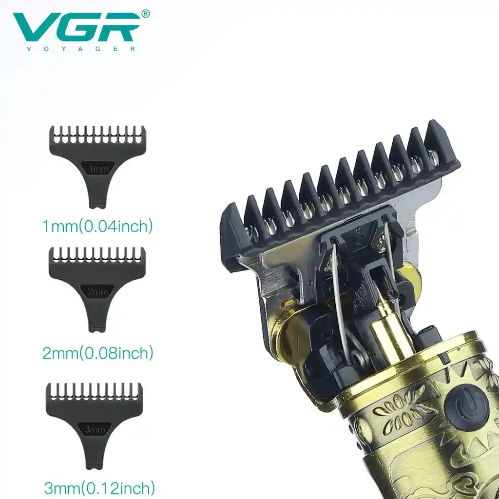 Máquina Patillera Recortadora Vgr V-228 Plateada 100v240v Nuevo
