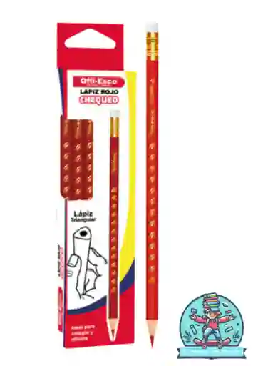Lapiz Offiesco Rojo X 12