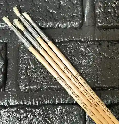 Pincel Redondo Madera #1