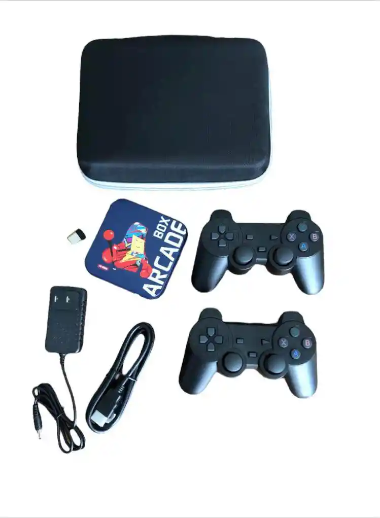 Mini Proyector Hd Portátil + Consola Arcade Retro ¡diversión Completa