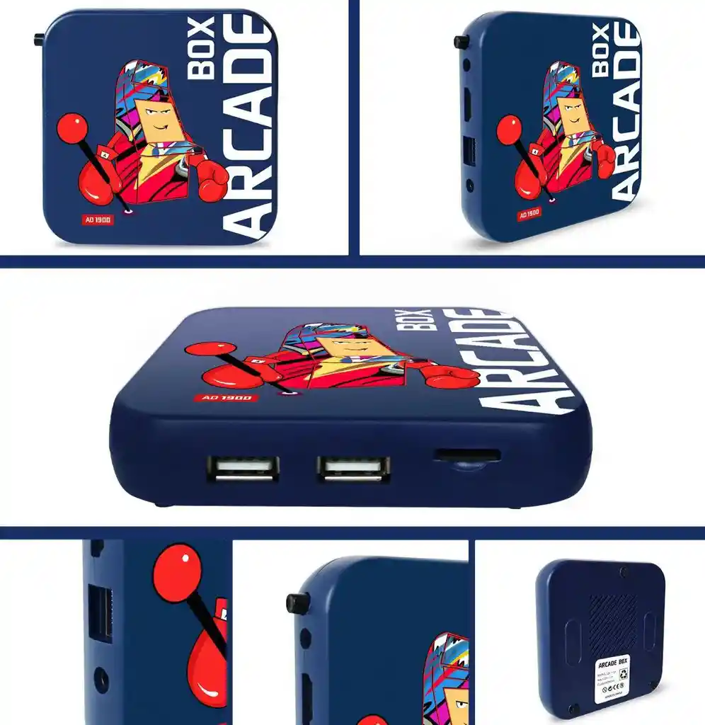 Mini Proyector Hd Portátil + Consola Arcade Retro ¡diversión Completa
