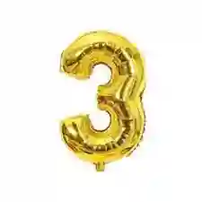Numero 3 De 18 Pulgadas Dorado