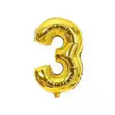Numero 3 De 18 Pulgadas Dorado