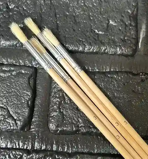 Pincel Redondo Madera #3