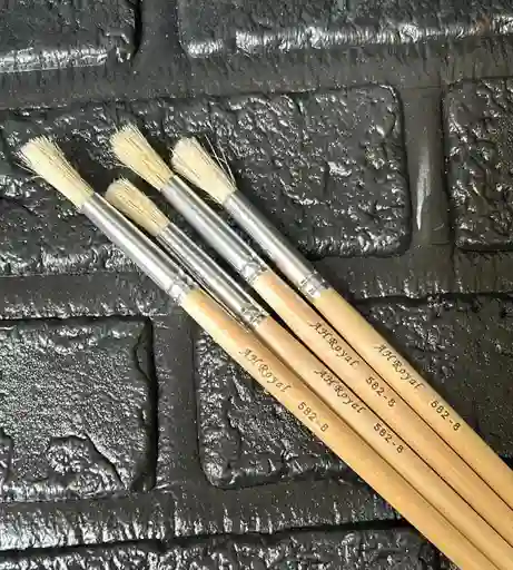 Pincel Redondo Madera #8