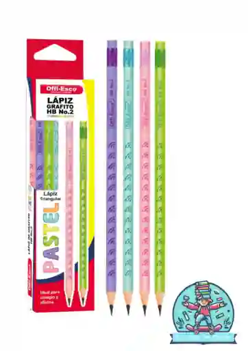 Lapiz Offiesco Pastel X12