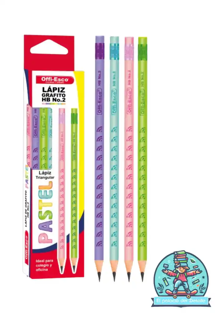 Lapiz Offiesco Pastel X12