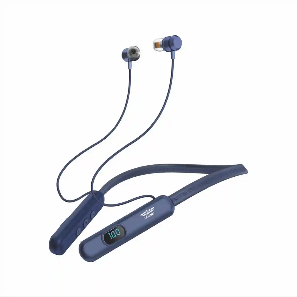 Audífonos De Cuello Fnc Ls-108 Estilo Y Sonido Inigualable Azul