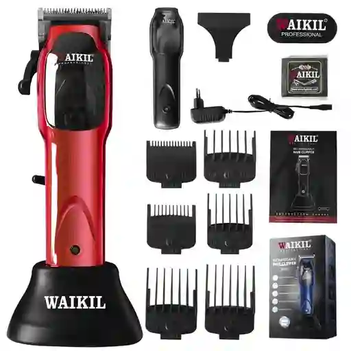 Maquina De Pelo Profesional De Alta Velocidad Ng-9002 Rojo