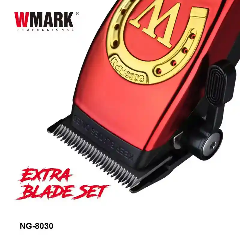 Afeitadora De Pelo Wmark Ng-8030 Completa Profesional Negro