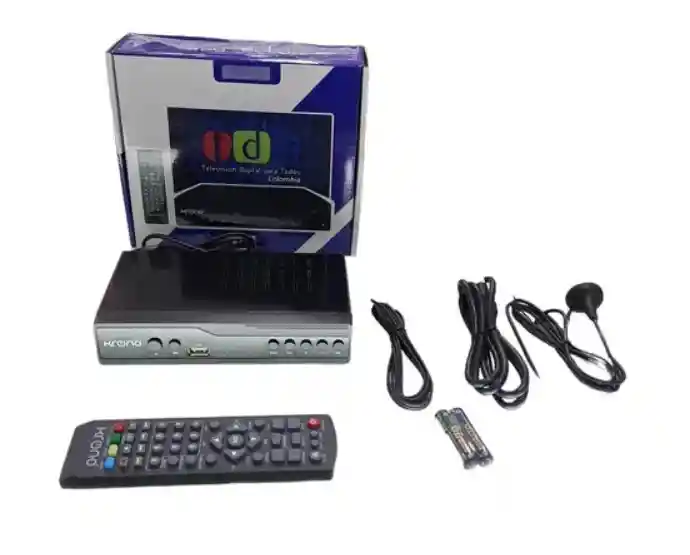 Decodificador Tdt Krono Kr-360 Tv Gratuita Con Accesorios