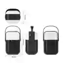 Minialtavoz Bluetooth Con Luz Led Inteligentes Y Recargables Negro