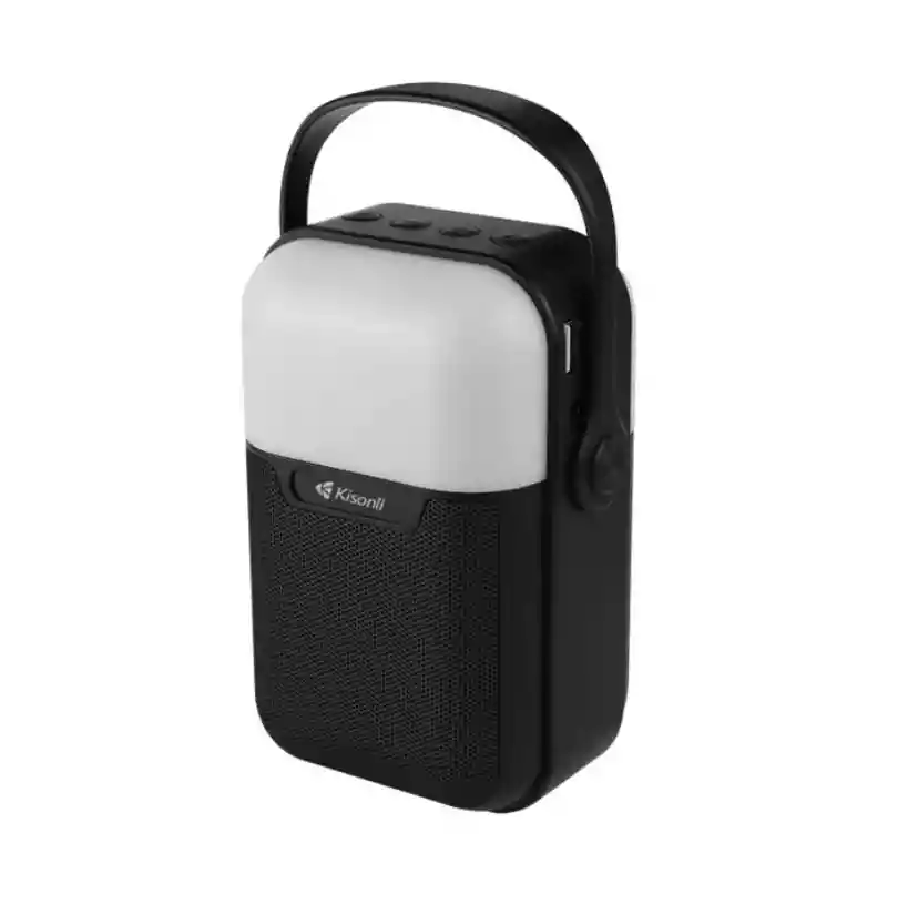 Minialtavoz Bluetooth Con Luz Led Inteligentes Y Recargables Negro