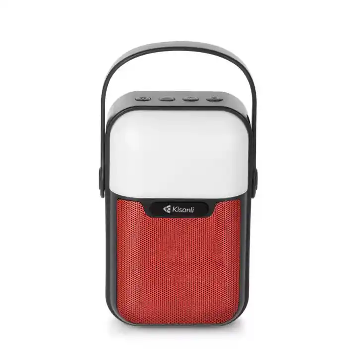 Minialtavoz Bluetooth Con Luz Led Inteligentes Y Recargables Rojo
