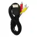 Cable Av Super Slim Para Xbox 360 Compatible Con Audio Y Vídeo