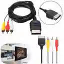 Cable Av Super Slim Para Xbox 360 Compatible Con Audio Y Vídeo