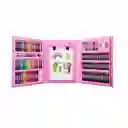 Set Kit Arte Niños Maleta 208 Piezas Crayon Acuarela Plumon