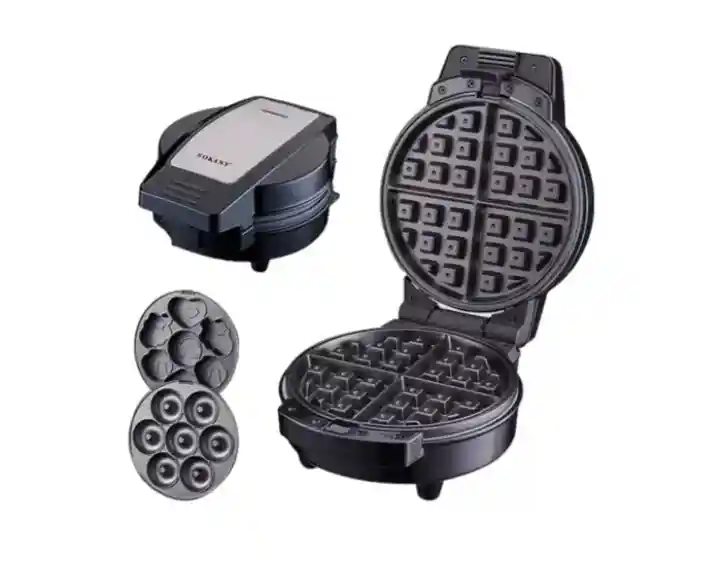 Maquina Waflera Para Snacks Donera Galletas 3 En 1
