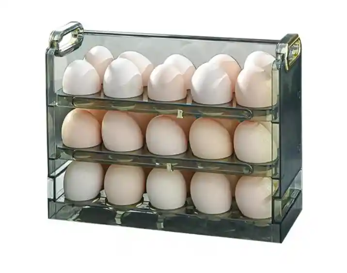 Organizador Estante De Huevos Para Nevera Encimera 3 Niveles