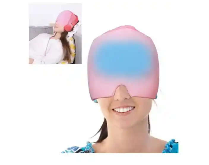 Gorro Para Migraña Compresa En Gel Frio De 360 Grados