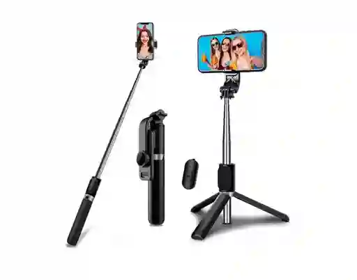Palo Selfie Trípode 3 En 1 Multifunción Con Control Bluetooth Y Luz 3