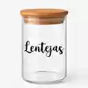 Kit X3 Recipientes Vidrio Bambú 1000ml