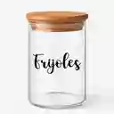 Kit X3 Recipientes Vidrio Bambú 1000ml