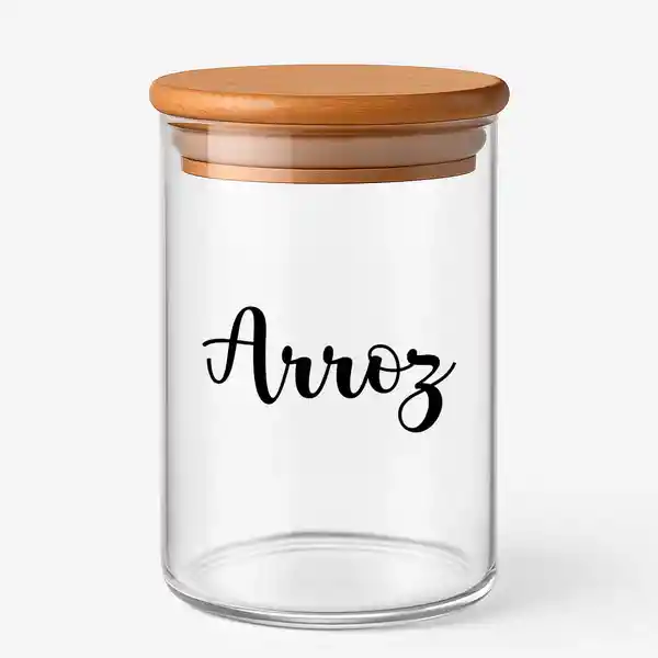 Kit X3 Recipientes Vidrio Bambú 1000ml