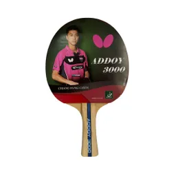 Raqueta Tenis De Mesa Butterfly Addoy-3000 Chiang Hung/ Rojo