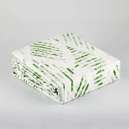 Juego Sabanas Expressions Geometric 150h Doble Verde 100% Algodon