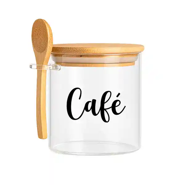 Kit X3 Recipientes Vidrio Y Bambú 850ml