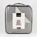 Cubre Cama Expressions Basic Queen Gris 100% Poliester