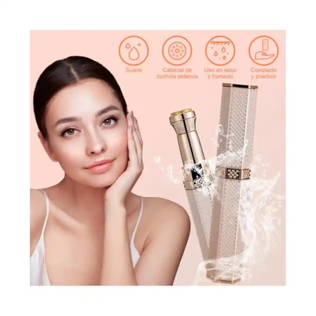 Depiladora Facial Eléctrica Portátil Con Luz Recargable